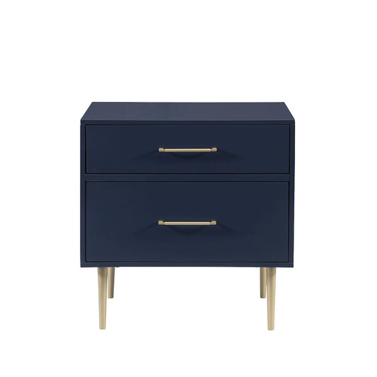 Gloria Two Drawer Night Stand Navy