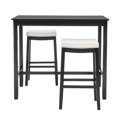 Claridge 3Pc Bar Set Black White