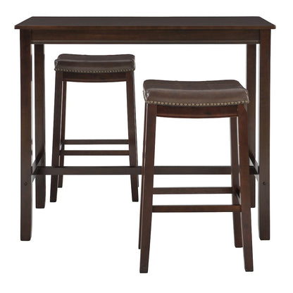 Claridge 3Pc Bar Set Brown