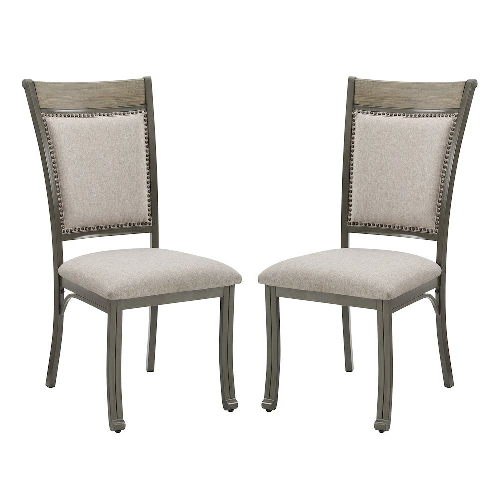 Franklin Dining Side Chair Pewter 2 Pack