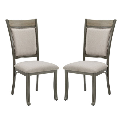 Franklin Dining Side Chair Pewter 2 Pack