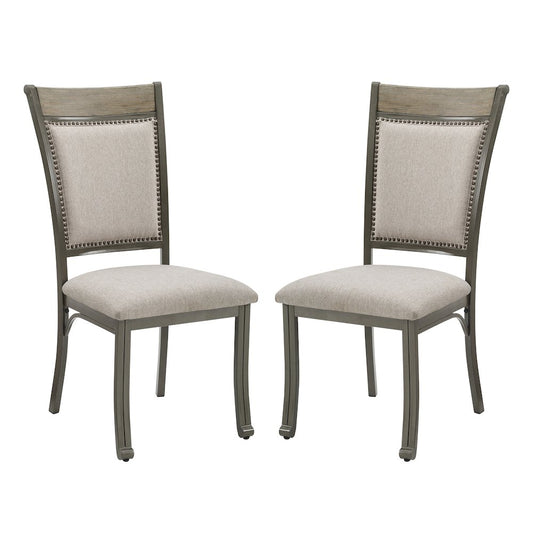Franklin Dining Side Chair Pewter 2 Pack