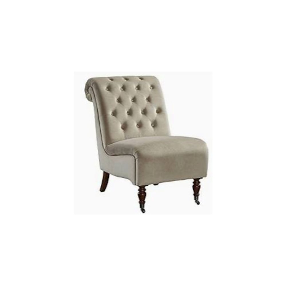 Cora Mink Tufted Slipper Chair