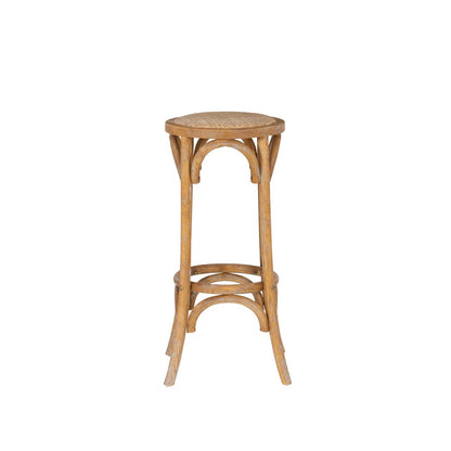 Rae Rattan Seat Backless Bar Stool