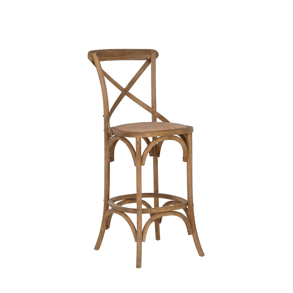 Roxy 30 In Gray Wash Bar Stool