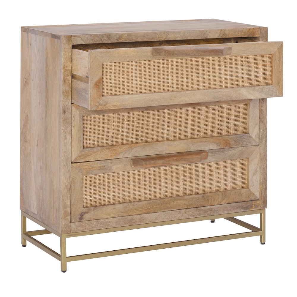 Janie Rattan Cabinet Three Drawers