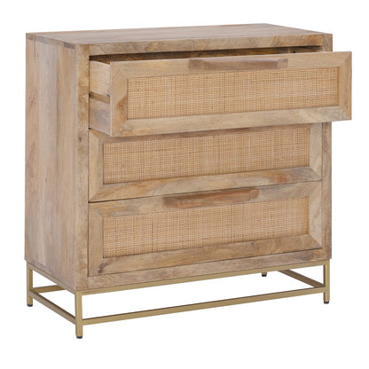 Janie Rattan Cabinet Three Drawers