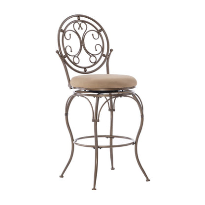 Big and Tall Scroll Circle Back Barstool