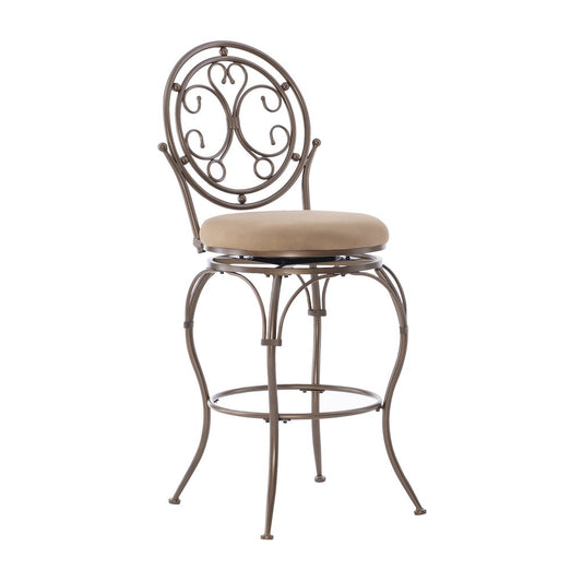 Big and Tall Scroll Circle Back Barstool