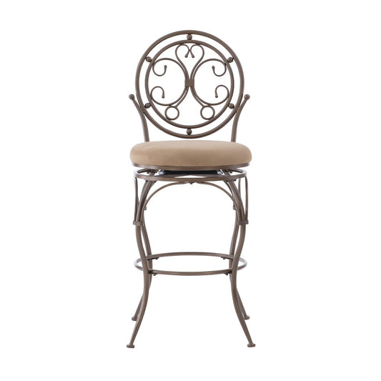 Big and Tall Scroll Circle Back Barstool