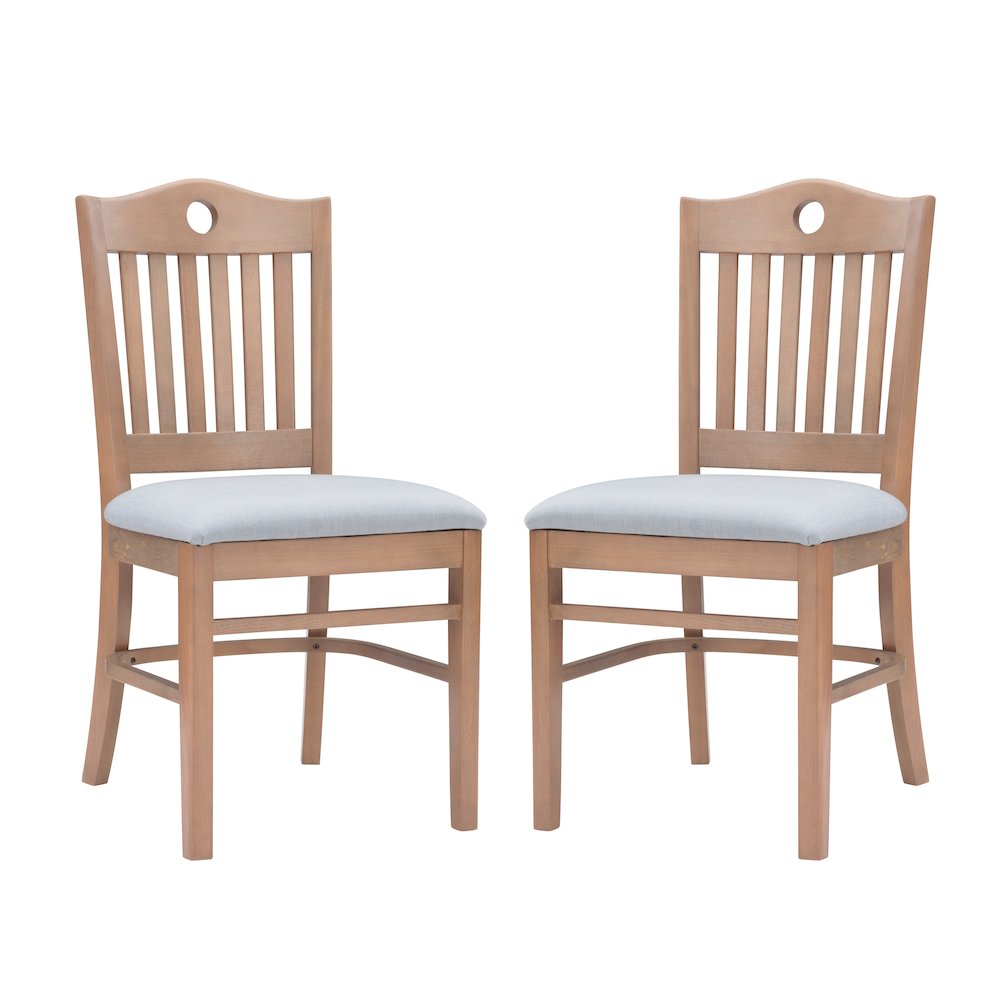 Tarleton Upholstered Chair Natural Set Of 2