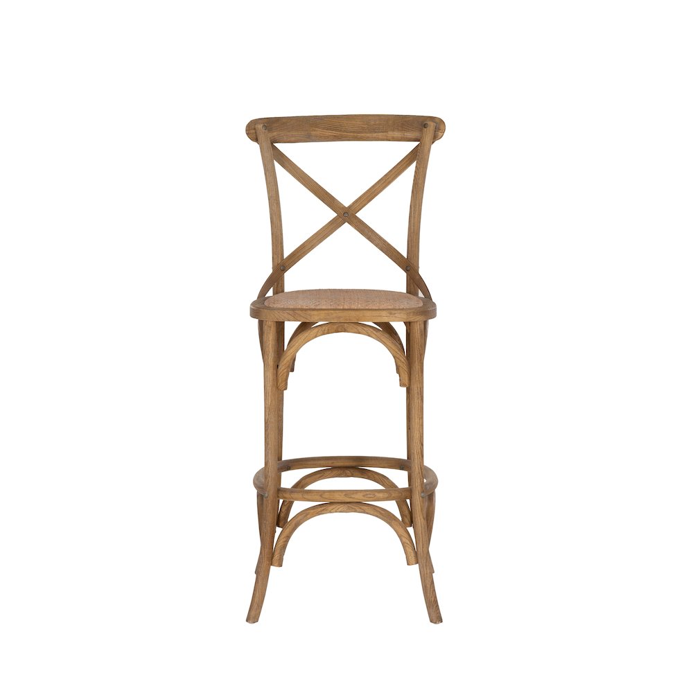 Roxy 30 In Gray Wash Bar Stool