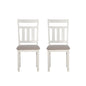 Turino Distressed White Side Chair