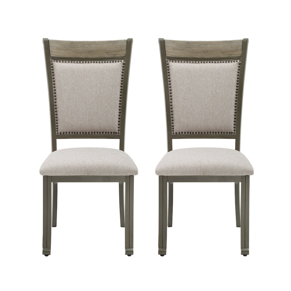 Franklin Dining Side Chair Pewter 2 Pack
