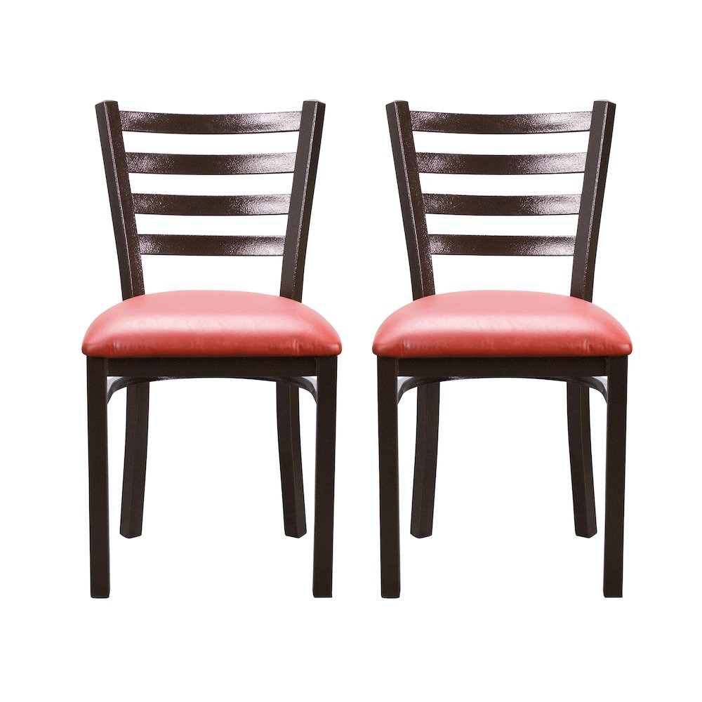 Baxter Metal Side Chair Red Set Of 2
