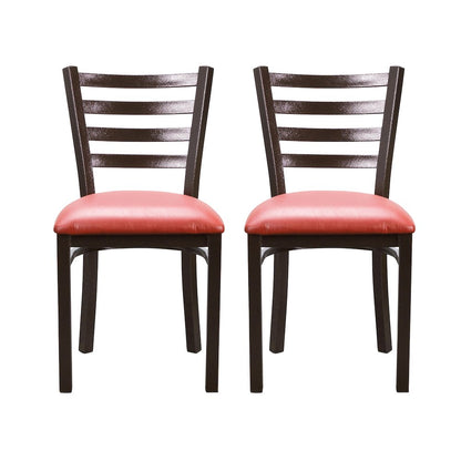 Baxter Metal Side Chair Red Set Of 2