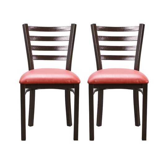 Baxter Metal Side Chair Red Set Of 2