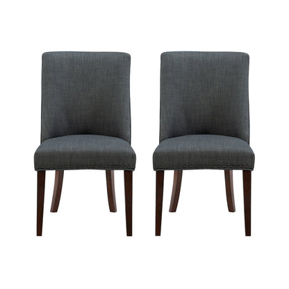 Adler Dining Chair Espresso Grey Set of Two