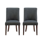 Adler Dining Chair Espresso Grey Set of Two