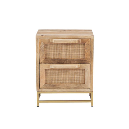 Janie Rattan Cabinet Two Drawers