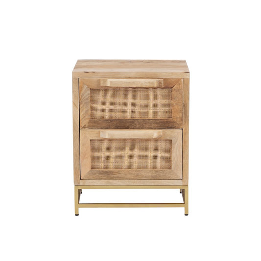 Janie Rattan Cabinet Two Drawers