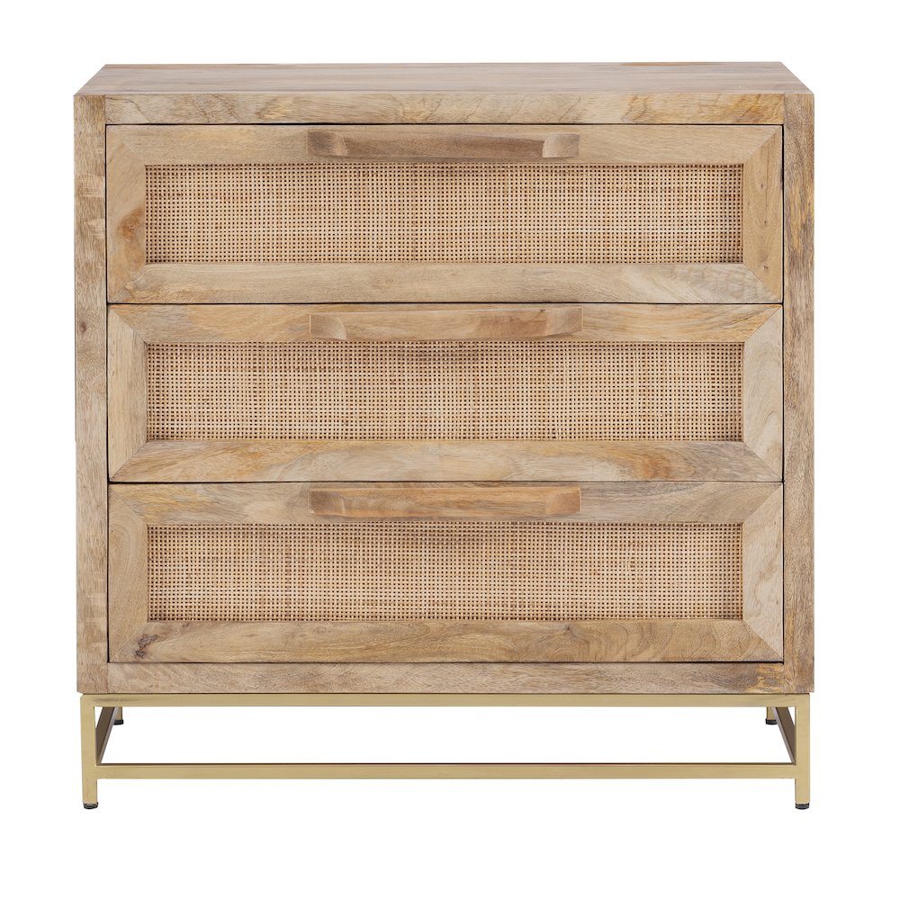 Janie Rattan Cabinet Three Drawers