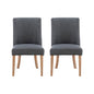 Adler Dining Chair Natural Grey  Set of Two