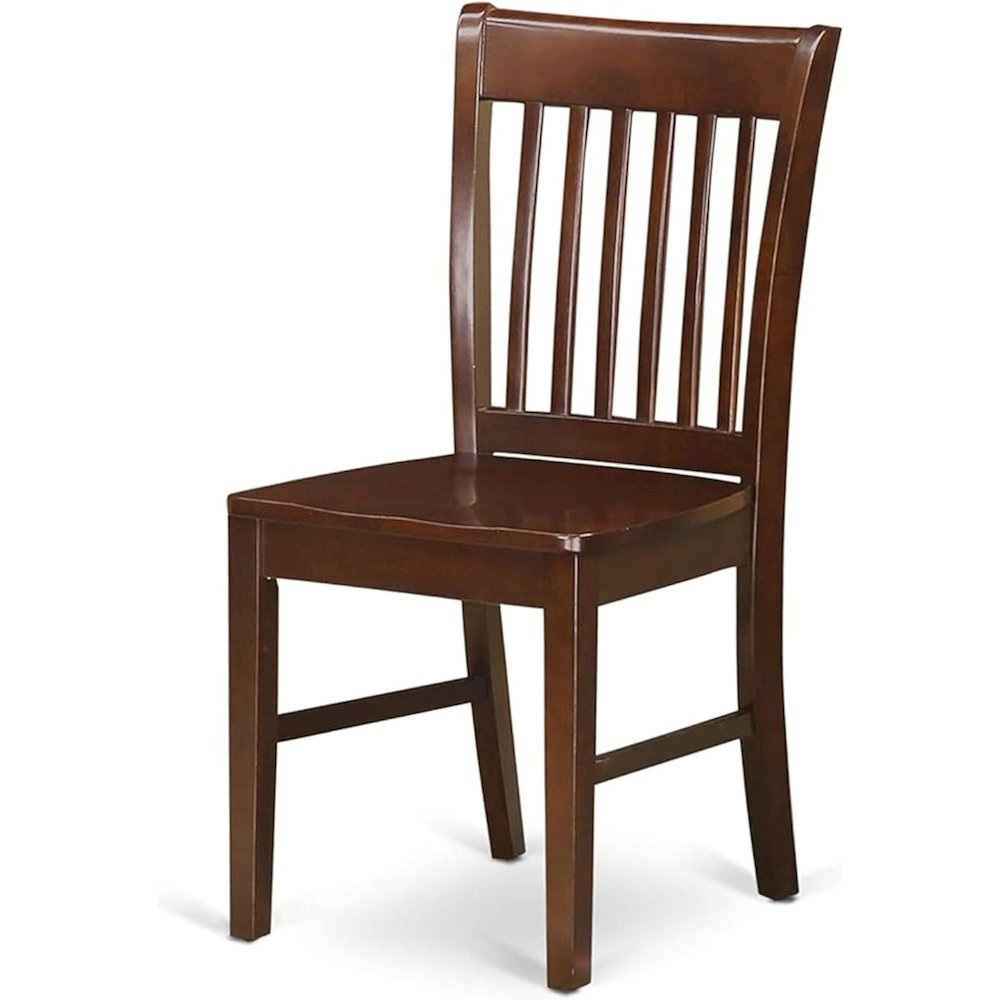 Norfolk  kitchen  dining  chair  with  Wood  Seat    -Mahogany  Finish.,  Set  of  2