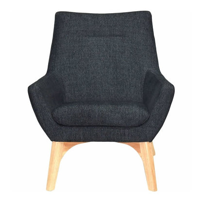 Lorell Quintessence Collection Upholstered Chair - Black Seat Color - Black Back Color - Low Back - Four-legged Base - 1 Each
