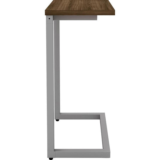 Lorell Quintessence Collection Cantilever Table - Walnut Rectangle Top - Cantilever Base - 9.90" Table Top Length x 17.40" Table Top Width - 26.50" Height - Assembly Required - 1 Each