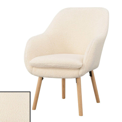 Take a Seat Charlotte Sherpa Accent Chair, Sherpa Crème