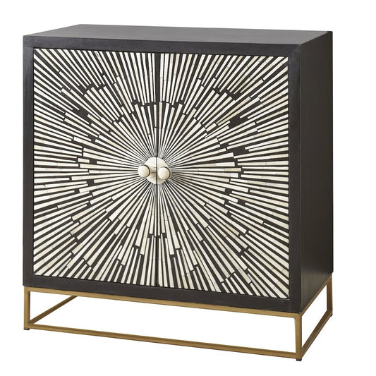 Amika 2 Door Sunburst Accent Cabinet