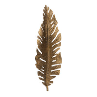 Sago Leaf Dimensional Wall Decor - Antique Gold