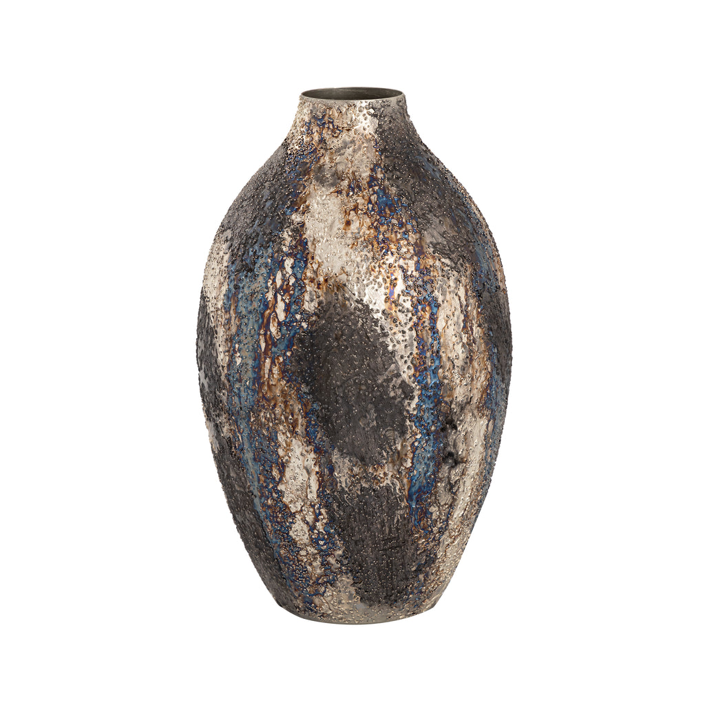 Hughes Vase - Large Oxidized Silver