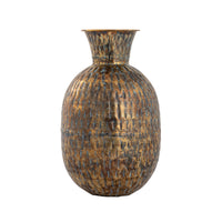 Fowler Vase - Round Patinated Brass