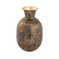 Fowler Vase - Round Patinated Brass