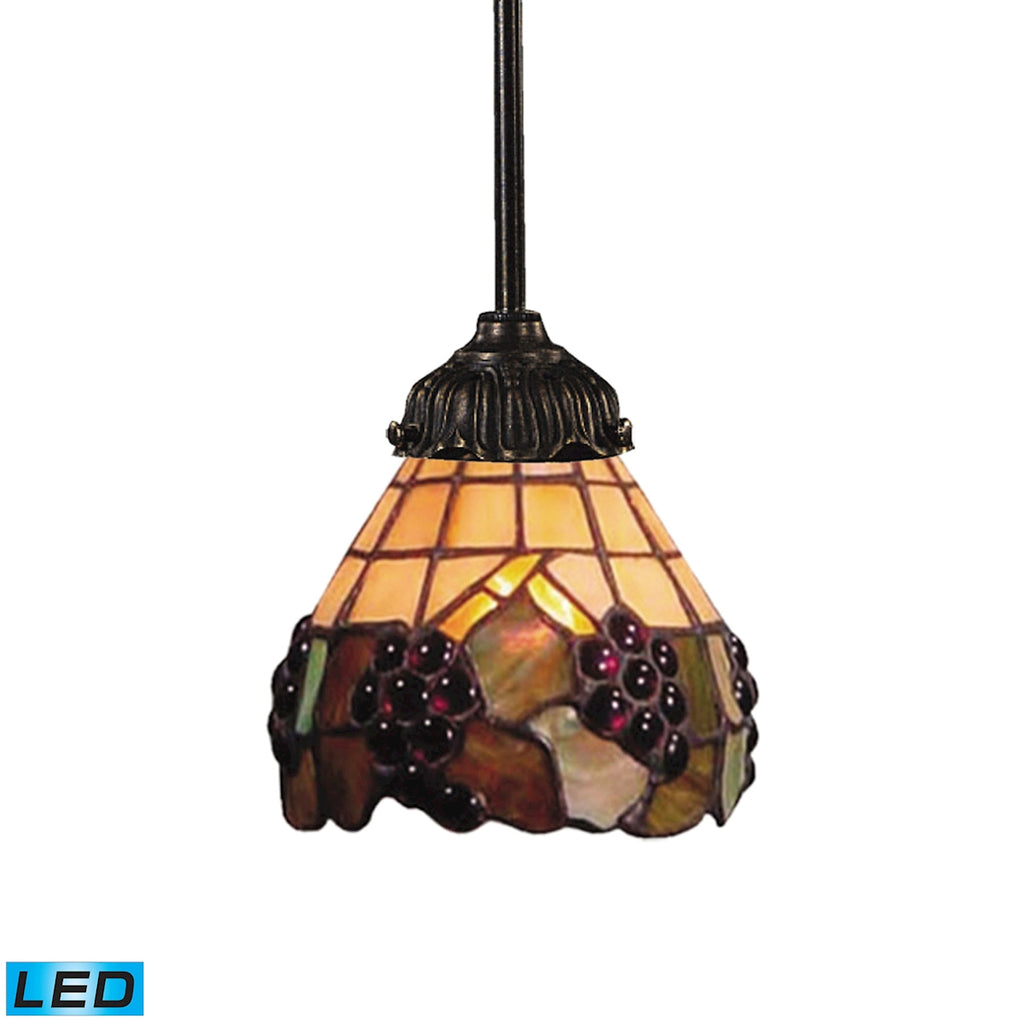 Mix-N-Match 1-Light Pendant in Tiffany Bronze - LED Offering Up To 800 Lumens (60 Watt Equivalent) W