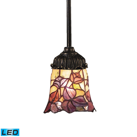 Mix-N-Match 1-Light Pendant in Tiffany Bronze - LED Offering Up To 800 Lumens (60 Watt Equivalent) W