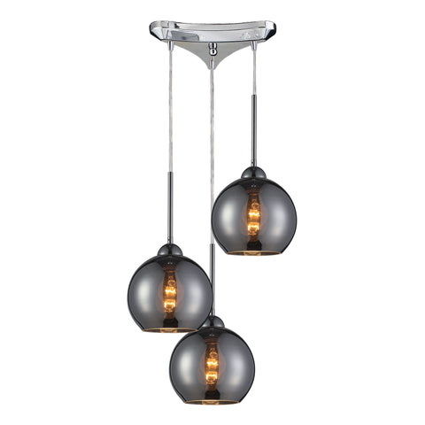 Cassandra 3 Light Pendant in Polished Chrome