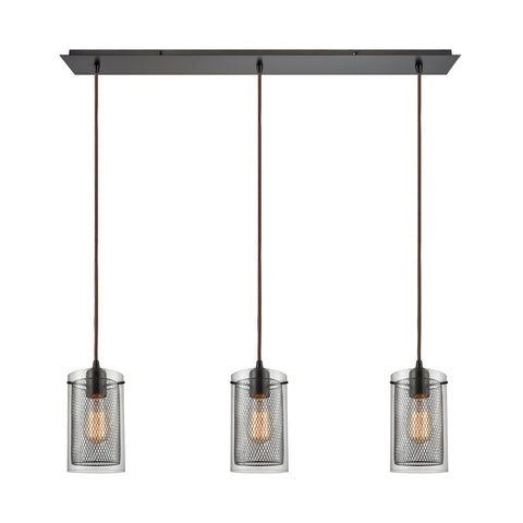 Brant 3 Light Pendant in Oil Rubbed Bronze