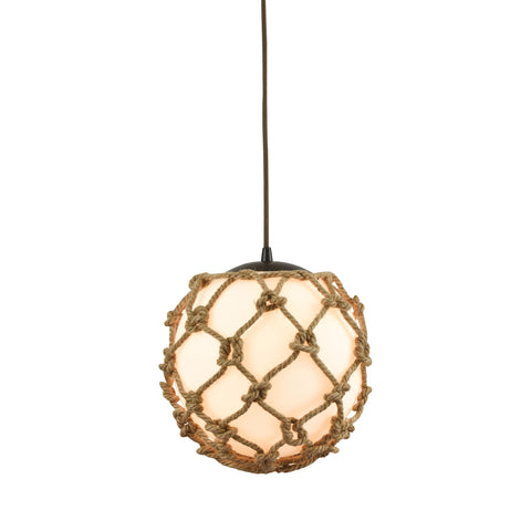 Coastal Inlet 1 Light Pendant in Oil Rubbed Bronze