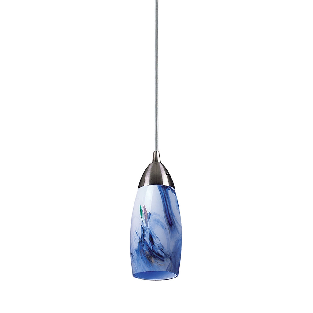 Milan Collection 1-Light Mini Pendant with Mountain Glass