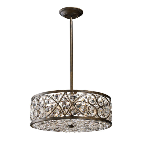 Amherst 6-Light Pendant in Antique Bronze