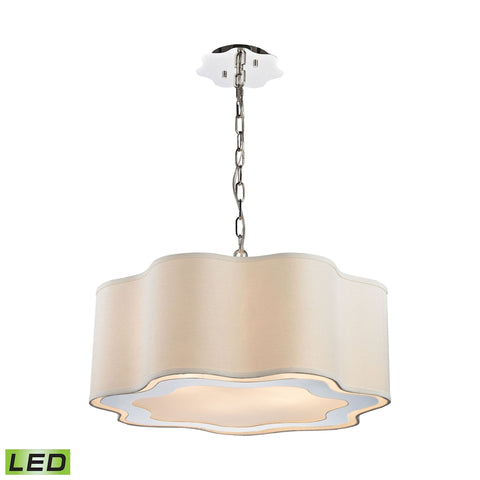 Villoy 24'' Wide 6-Light Pendant - Polished Nickel