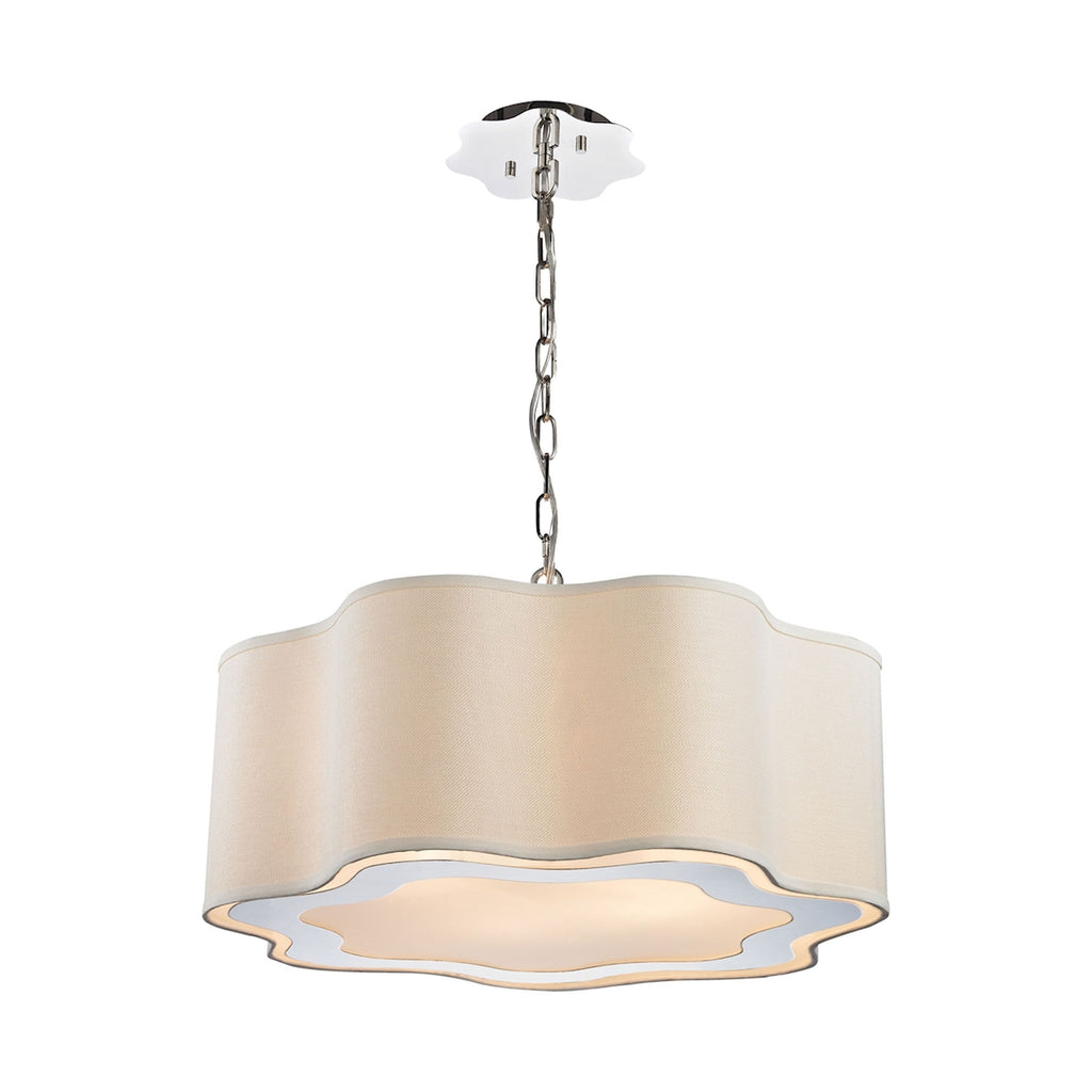 Villoy 24'' Wide 4-Light Pendant - Polished Nickel