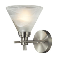 1 light bath in Brushed Nickel