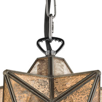 Moravian Star 1-Light Mini Pendant in Bronze - Small