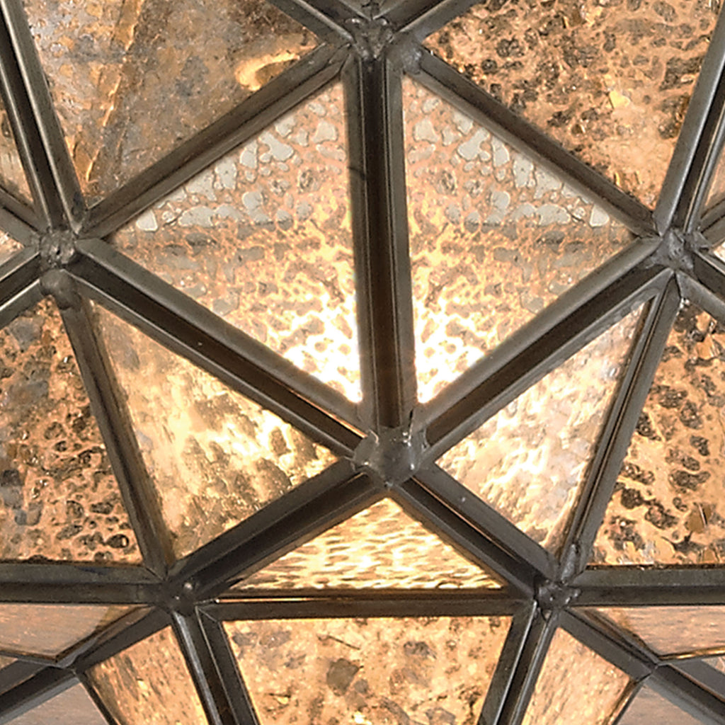Moravian Star 1-Light Mini Pendant in Bronze - Small
