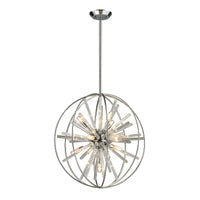 Twilight Collection 10 light pendant in Polished Chrome