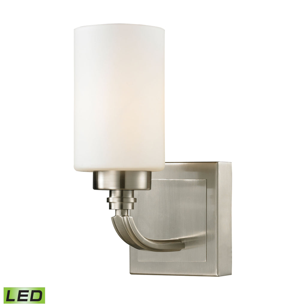 Dawson Collection 1 light bath in Brushed Nickel - LED Offering Up To 800 Lumens (60 Watt Equivalent